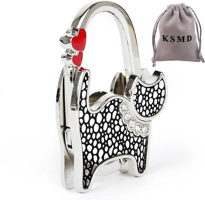 KSMD Variety Design Purse Hooks for Table and Bars,Portable Purse Hanger Organizers Hooks Handbag Pocketbook Holder Bag Storage for Desk,Foldable Folding Purse Table Hook Hanger - Image 1